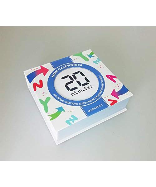 Ephéméride 20 Minutes 2019: 365 infos, citations & jeux pour s'amuser toute l'année ! - Marabout