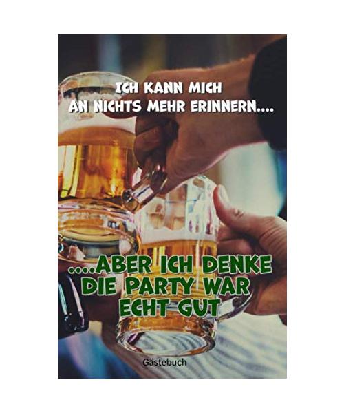 Gästebuch Partybuch Geburtstagsbuch für Erwachsene zum Ausfüllen