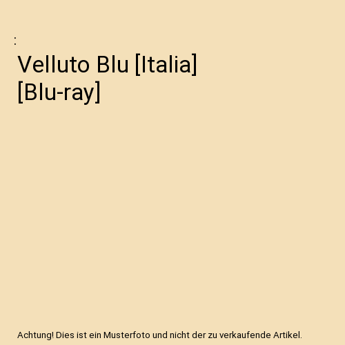 Velluto Blu [Italia] [Blu-ray] - Bild 1 von 1