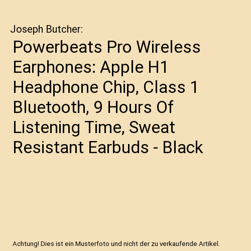 Powerbeats Pro Wireless Earphones: Apple H1 Headphone Chip, Class 1 Bluetooth, 9 - Bild 1 von 1