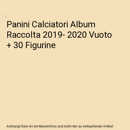 Panini Calciatori Album Raccolta 2019- 2020 Vuoto + 30 Figurine - Zdjęcie 1 z 1