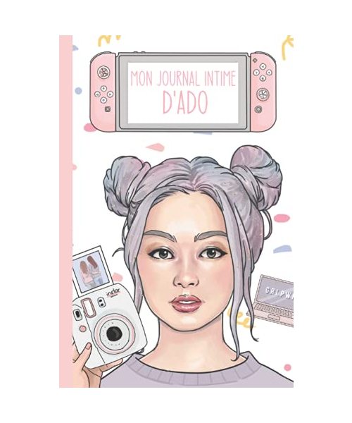 Mon journal intime d'ado: Journal intime, Journal de Gratitude et Livre de Souvenir | Journal 3 en 1 avec pages pré-remplies, citations, coloriages etc... | Bullet Journal | Cadeau Ado Fille - Craft, Moon