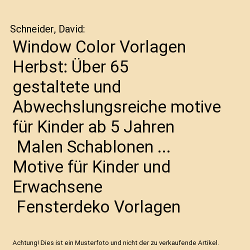 Window Color Vorlagen Herbst: Über 65 gestaltete und Abwechslungsreiche motive  - Bild 1 von 1