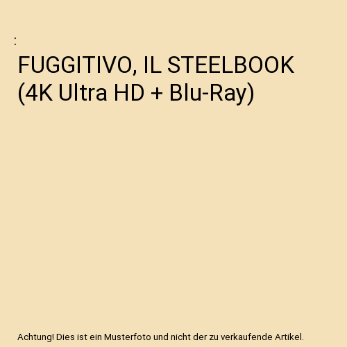 FUGGITIVO, IL STEELBOOK (4K Ultra HD + Blu-Ray) - Bild 1 von 1